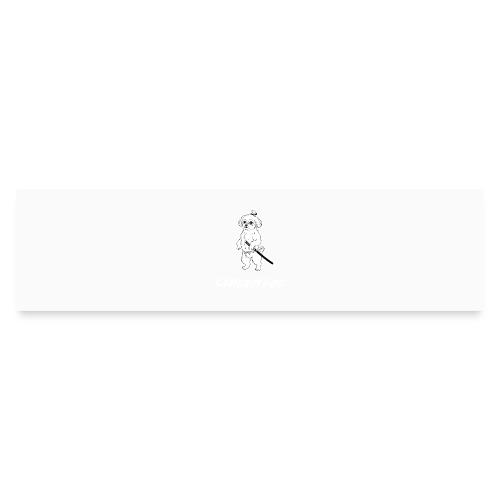 Samurai Maltese Katana Warrior Dog Tee - Bumper Sticker