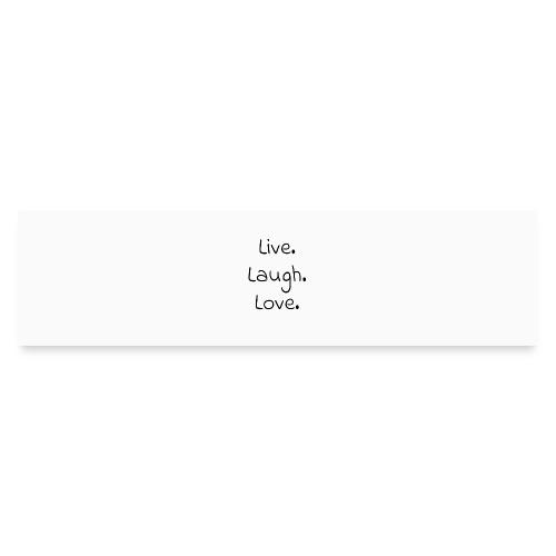 Smoon City_Live laugh love Black - Bumper Sticker