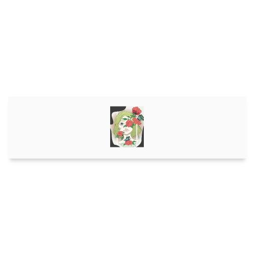 Girl with Rose Vine - Bumper Sticker