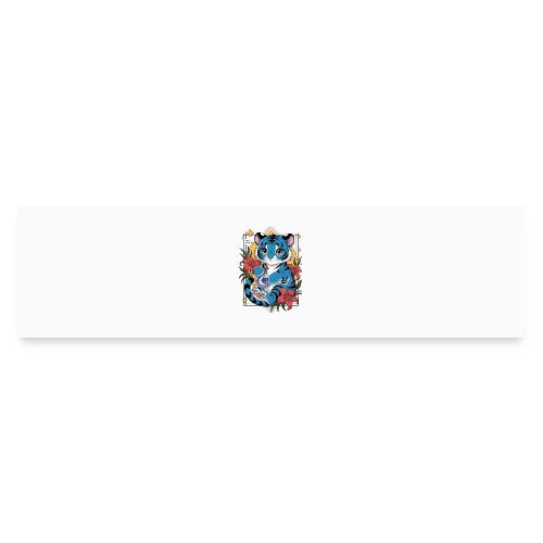 Mystic Blue Tiger Anime Potion Design – Cute tiger - Bumper Sticker