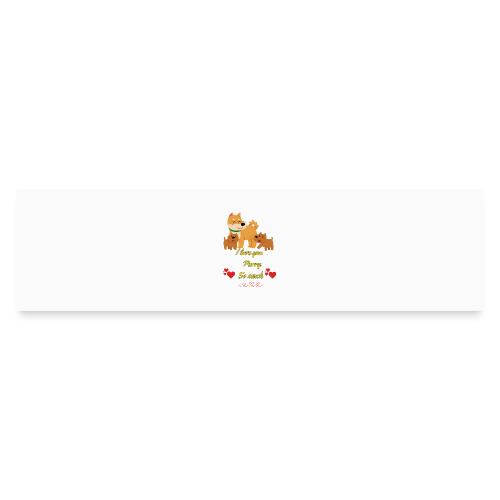 Cute Dog Family Love – “I Love You Purry So much - Bumper Sticker