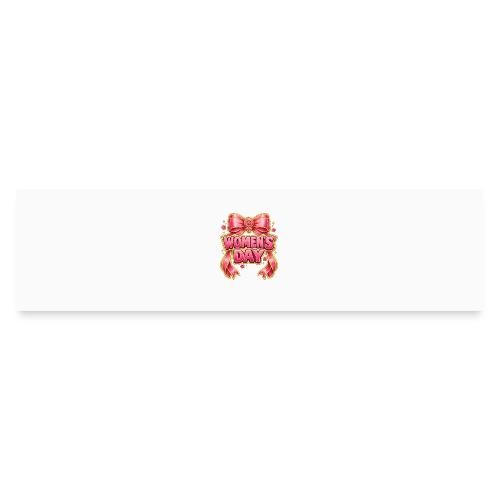 Cute Pink Bow Women’s Day Feminist Symbol - Bumper Sticker