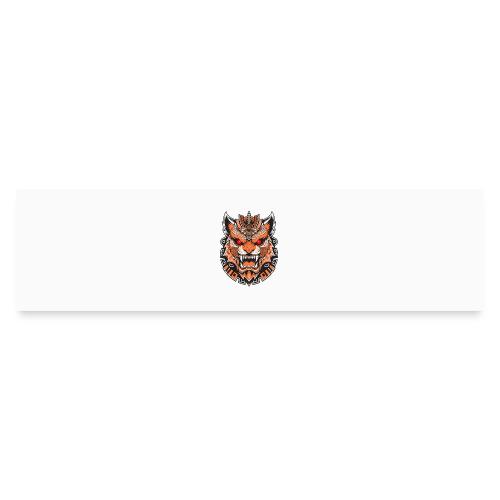 Tribal Demon Wolf Mask - Bumper Sticker