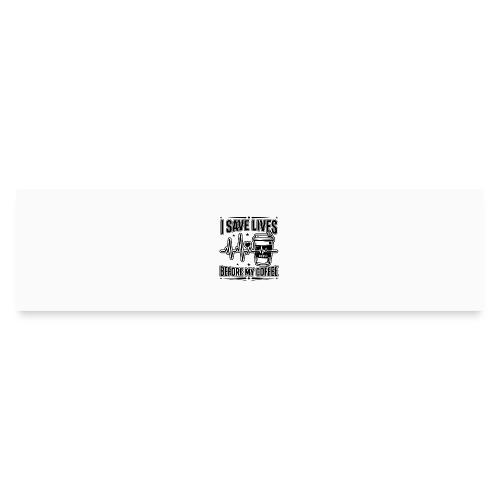 Nurse Coffee Humor - Saving Lives - Bumper Sticker