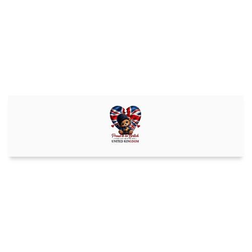 Proud to Be British Teddy Bear UK Patriot Gift - Bumper Sticker