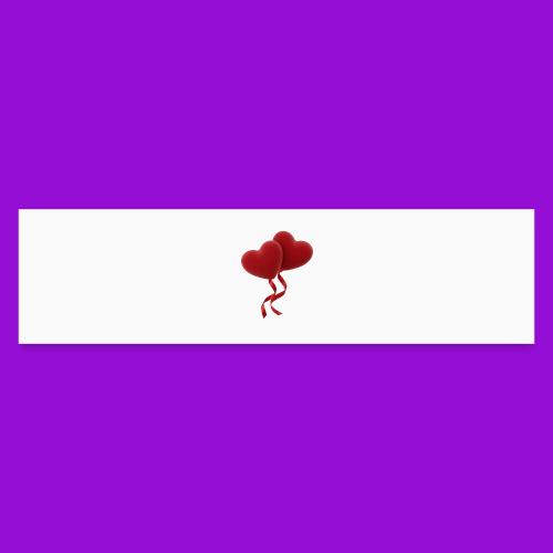 Two hearts together - Bumper Sticker