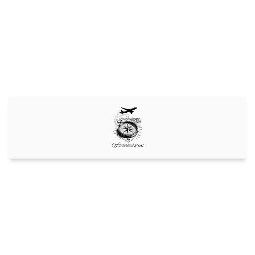 Wanderlust 2026 T-Shirt | Minimalist Travel Plane - Bumper Sticker