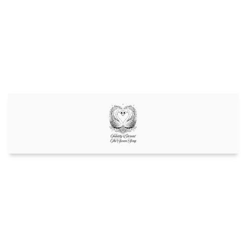 Poetic Swan T-Shirt - Bumper Sticker