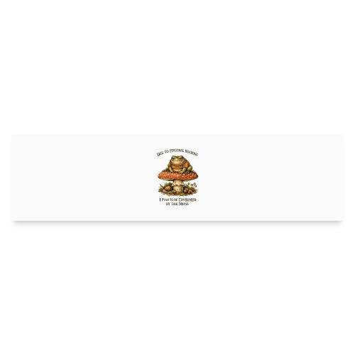 Frog Consumed by Moss Cottagecore Aesthetic - Bumper Sticker