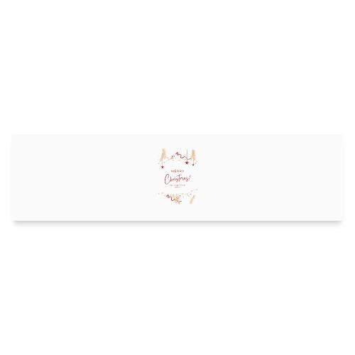 Merry Christmas Typography Design - Bumper Sticker