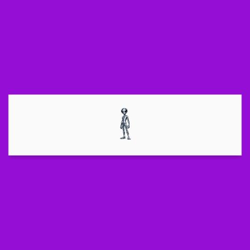 Silver Alien - Bumper Sticker