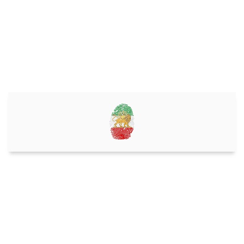 Iranian Finger Print Flag - Bumper Sticker