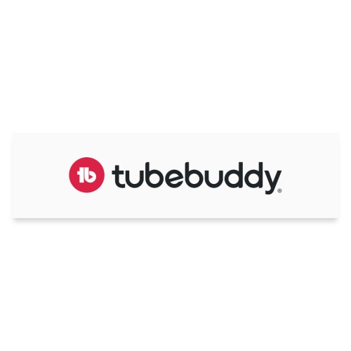 TubeBuddy Logo on Light - Bumper Sticker