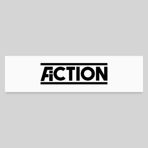 Action Fiction Logo (Black) - Bumper Sticker