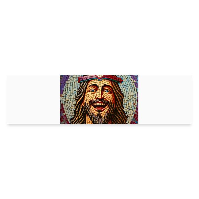 happy mosaic jesus