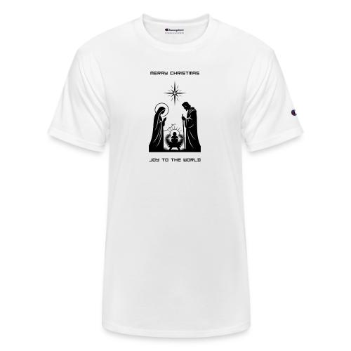 Joy to the World T-Shirt | Minimalist Nativity - Champion Unisex T-Shirt