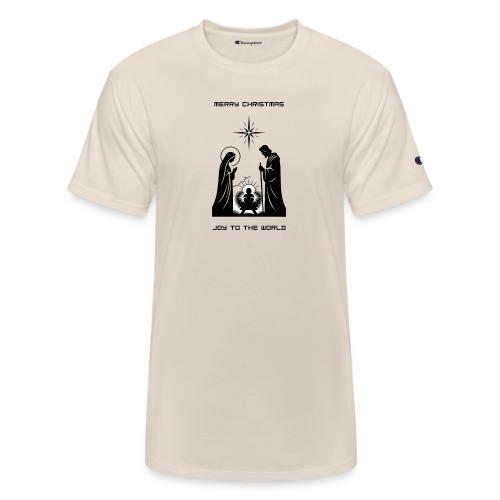 Joy to the World T-Shirt | Minimalist Nativity - Champion Unisex T-Shirt