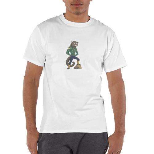 Raccoon Ranger in Neon Armor - Champion Unisex T-Shirt