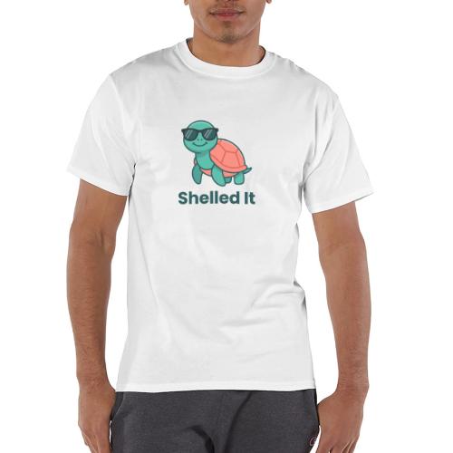 Funny Turtle Sunglasses Shelled It Cute Gift - Champion Unisex T-Shirt