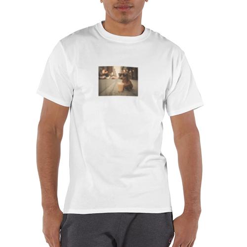 Funny Dachshund Iced Coffee Lover Tee - Champion Unisex T-Shirt