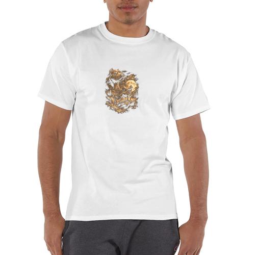 Pit Bull Howling Moon Fantasy Forest Tee - Champion Unisex T-Shirt