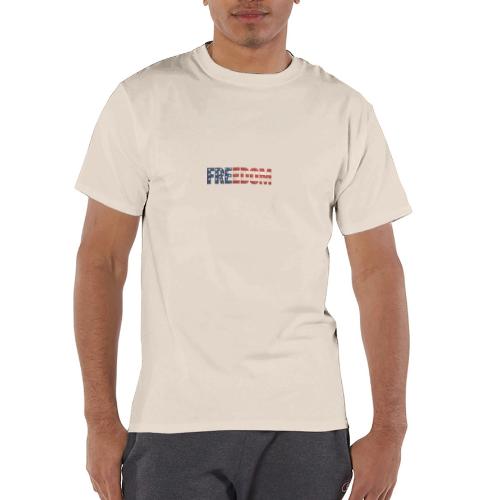 Freedom American Flag Distressed Patriotic Shirt - Champion Unisex T-Shirt