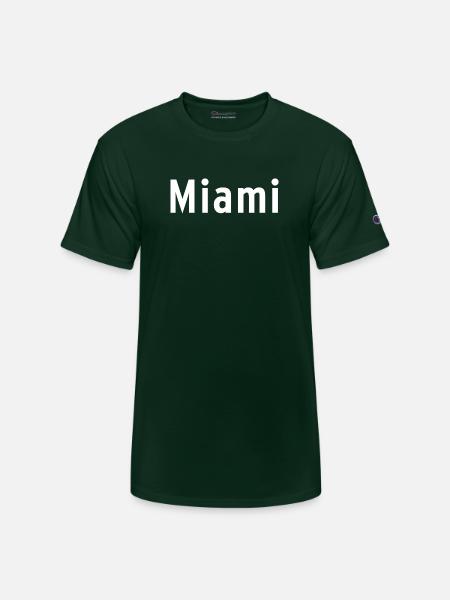 Miami - Champion Unisex T-Shirt - Dark Green