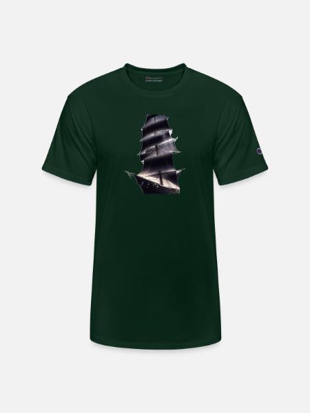 Sailing away - Champion Unisex T-Shirt - Dark Green