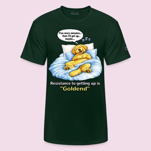 Funny Goldendoodle Sleeping design. - Champion Unisex T-Shirt