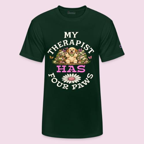My Therapist Has Four Paws - Champion Unisex T-Shirt