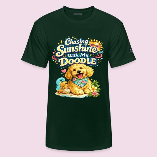 Chasing Sunshine With My Doodle - Champion Unisex T-Shirt