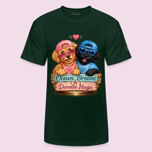 Ocean Breeze & Doodle Hugs - Champion Unisex T-Shirt