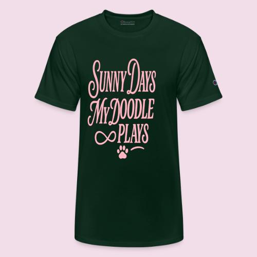 Sunny Days My Doodle Plays - Champion Unisex T-Shirt