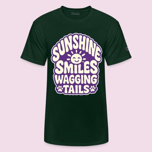 Sunshine Smiles Wagging Tails - Champion Unisex T-Shirt