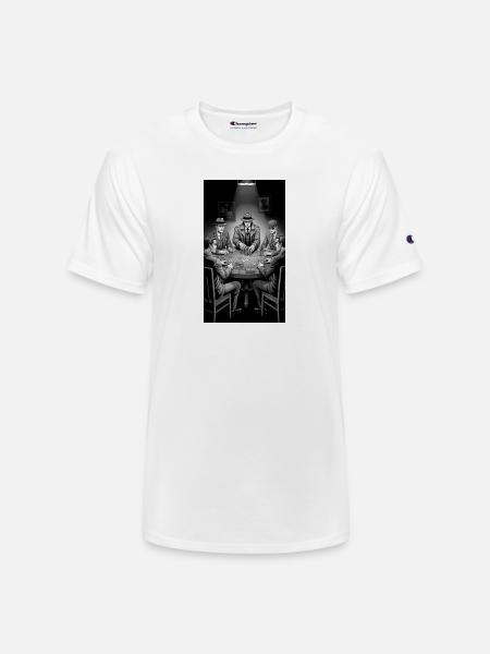 Noir Poker Roundtable - Champion Unisex T-Shirt - white