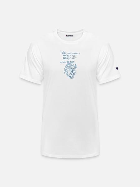 CodeHeart Anatomy Illustration - Champion Unisex T-Shirt - white