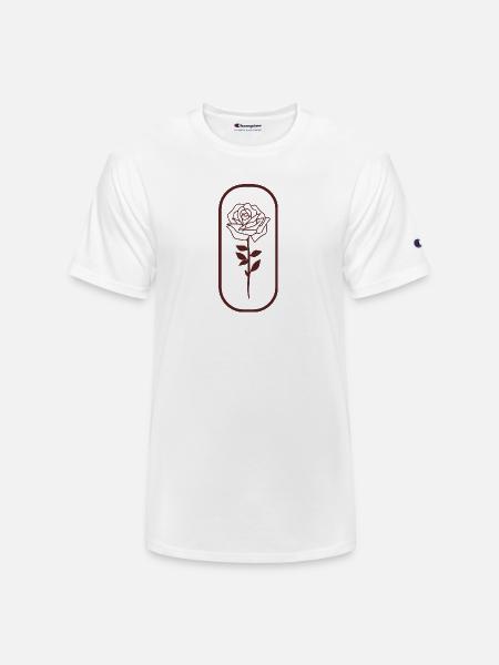 Red rose - Champion Unisex T-Shirt - white