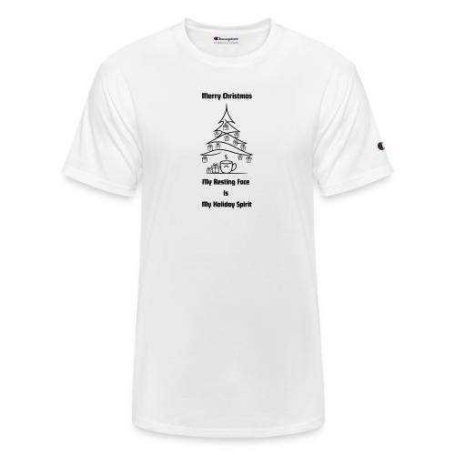 My Resting Face Is My Christmas Spirit T-Shirt - Champion Unisex T-Shirt