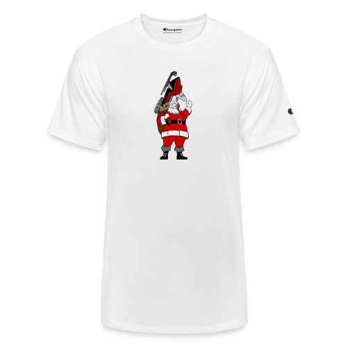Snowmobile Present Santa - Champion Unisex T-Shirt