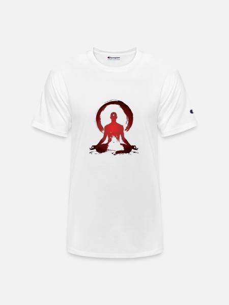 Yogi - Padmasana - Champion Unisex T-Shirt - white