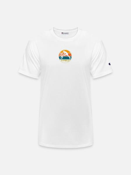 Retro Sunset BMX Rider - Champion Unisex T-Shirt - white