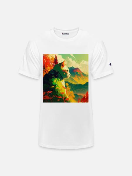 CAT - Champion Unisex T-Shirt - white