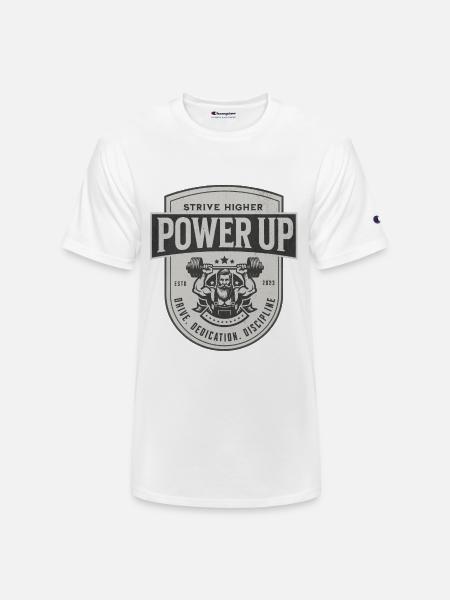 STRIVE HIGHER . - Champion Unisex T-Shirt - white