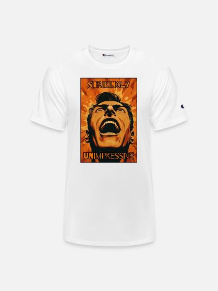 Strikingly Unimpressive Man - Champion Unisex T-Shirt - white