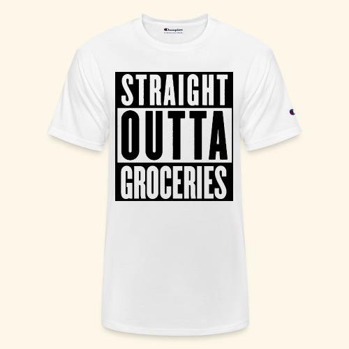 STRAIGHT OUTTA GROCERIES - Champion Unisex T-Shirt