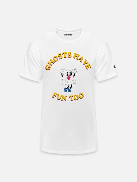 Ghosts Have Fun Too - Champion Unisex T-Shirt - white