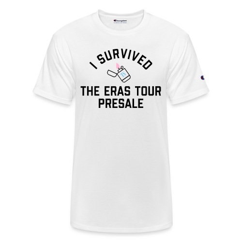 I Survived The Eras Tour Presale (Light) - Champion Unisex T-Shirt