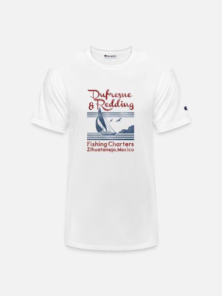 Dufresne and Redding Fishing Charters - Champion Unisex T-Shirt - white