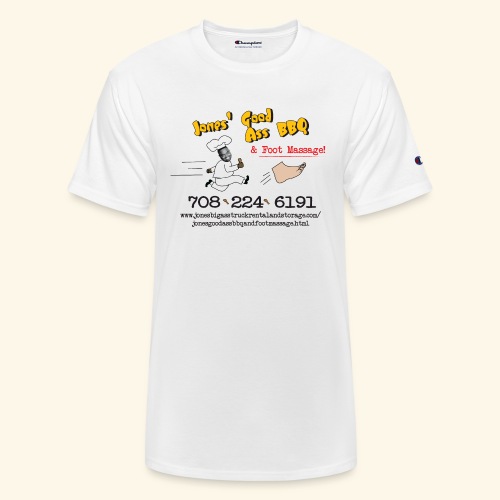 Jones Good Ass BBQ and Foot Massage logo - Champion Unisex T-Shirt