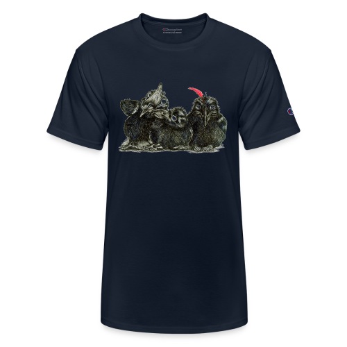 Three Young Crows - Champion Unisex T-Shirt